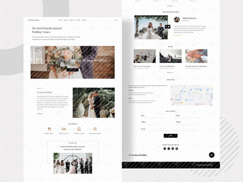 Wedding Landing Page Uplabs