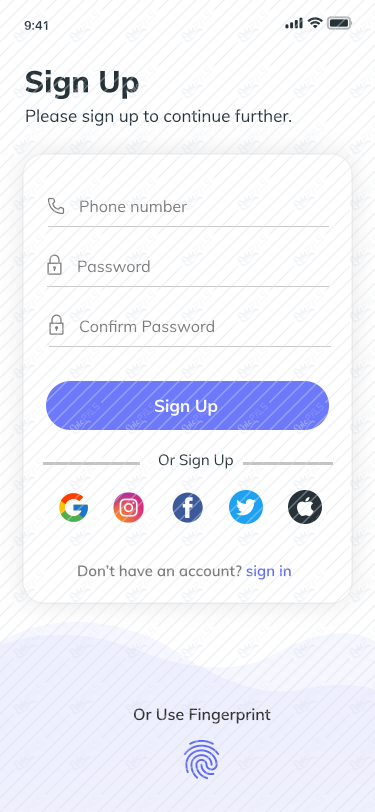 signup