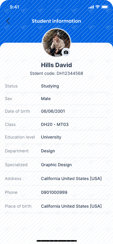 Student information