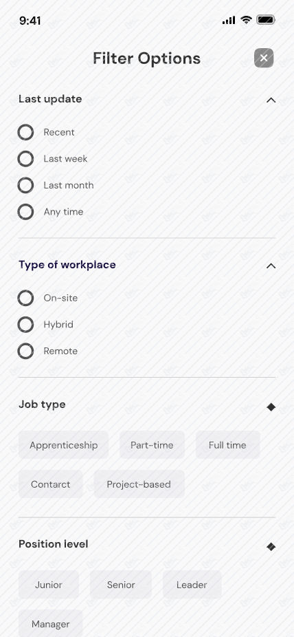 3.2.4: Search, filter option