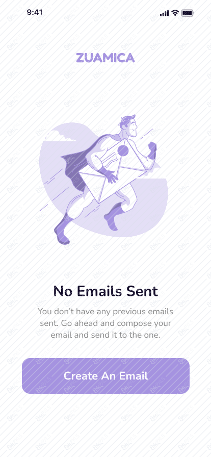 Emails Empty State Screen