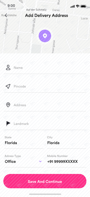 25 Select location on map