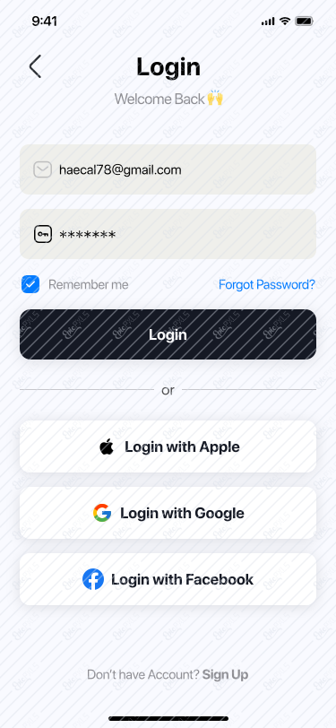 Login Filled