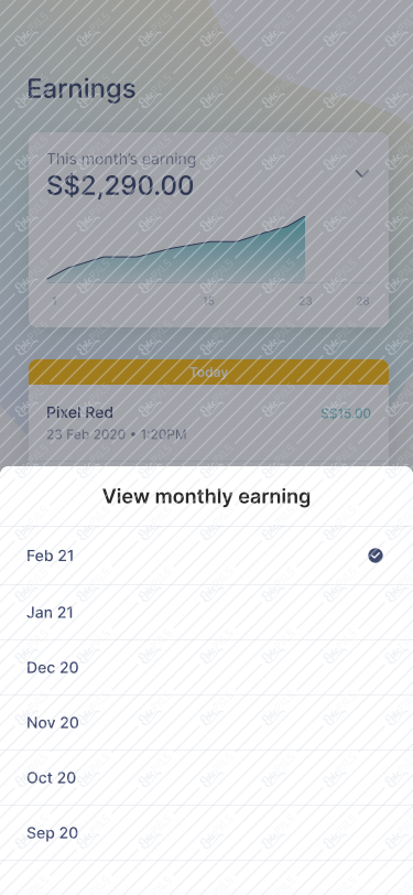 select month