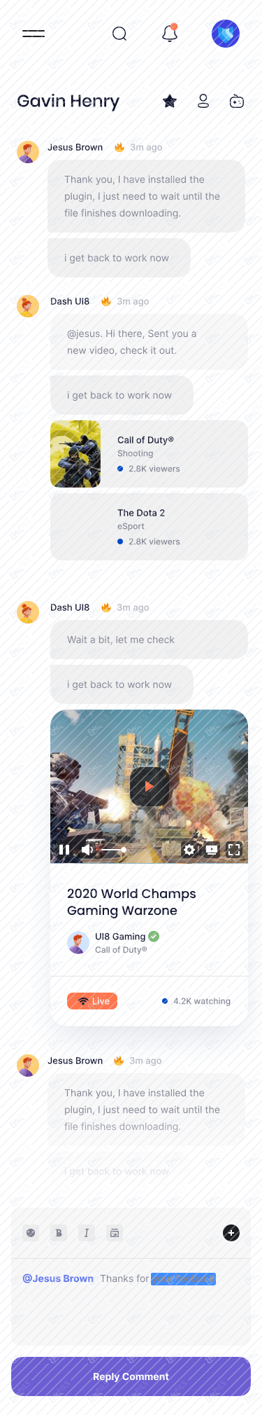 🎮 7 - Chat - DM - Mobile
