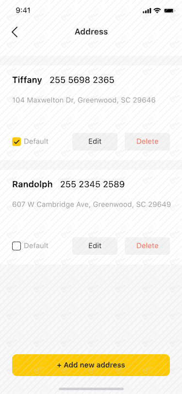 address