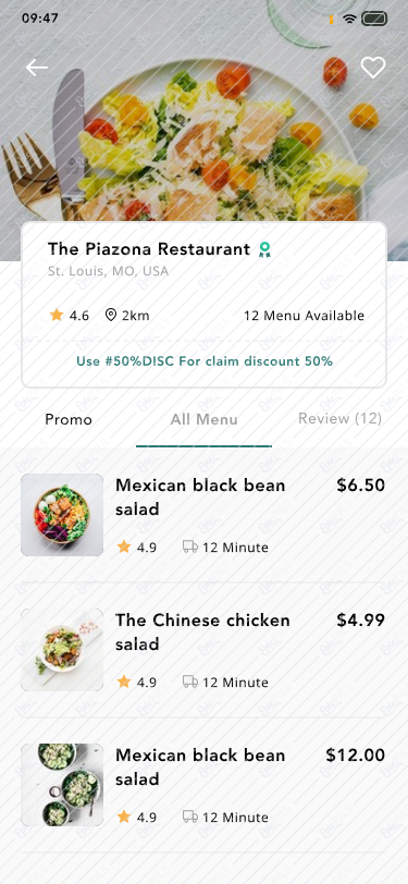 18. Restaurant Detail / All Menu