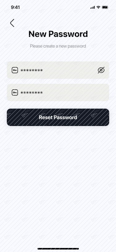 New Password Filled