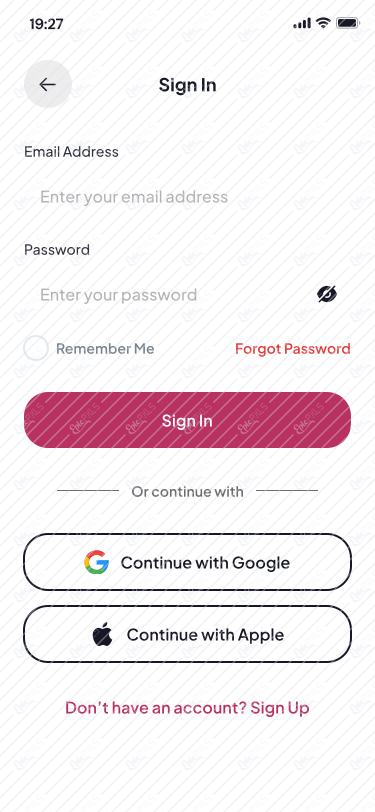Sign In  - Email