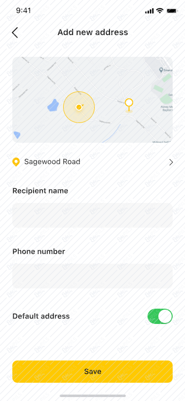 Add new address