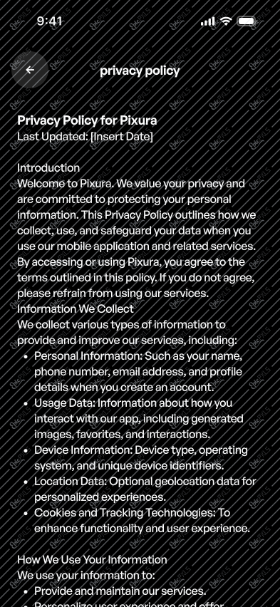 Privacy policy