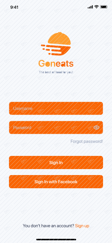 5. Login Screen