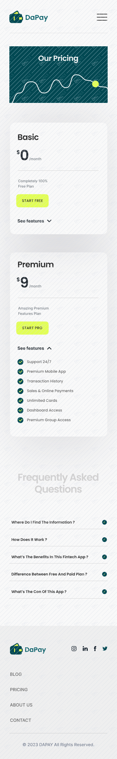 Pricing - Premium