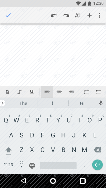 Keyboard: Uppercase