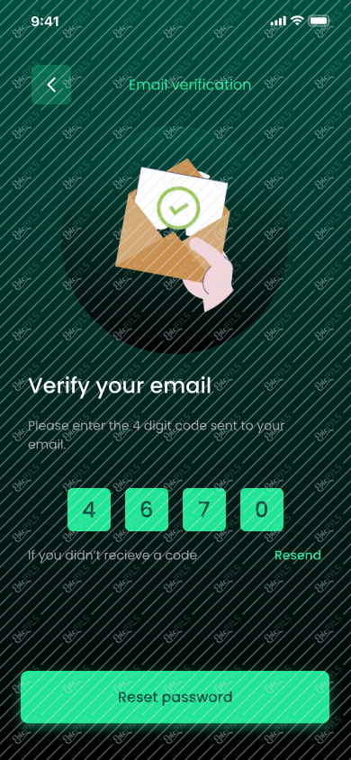 Forgot Password - Enter Code