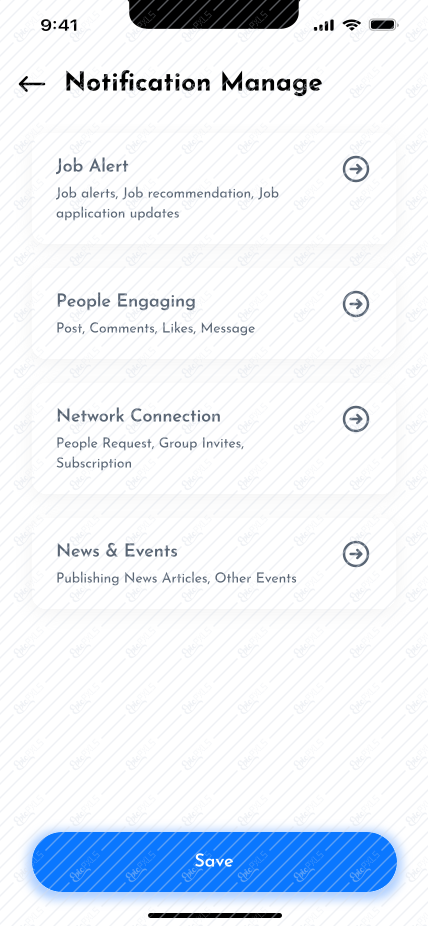Notification manage
