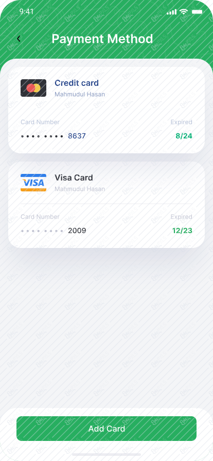 38_Payment method - Card list