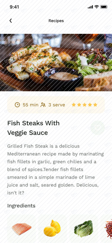 Favorites - Fish Steaks Recipe