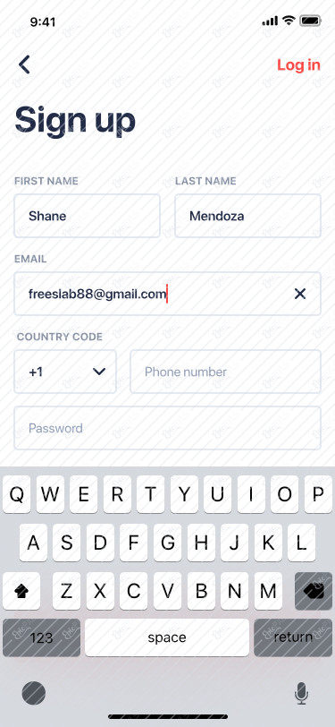 8_Sign Up_Input Content