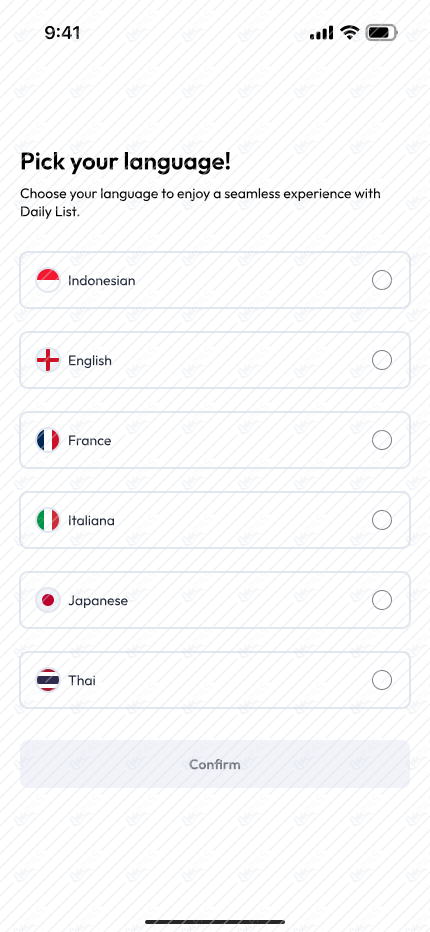 Pick your language