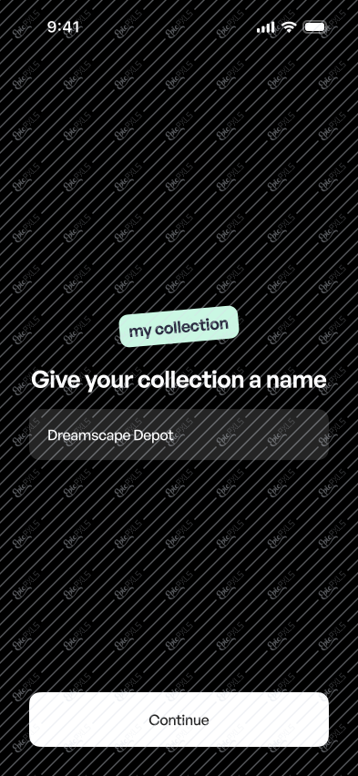 Collection name - filled