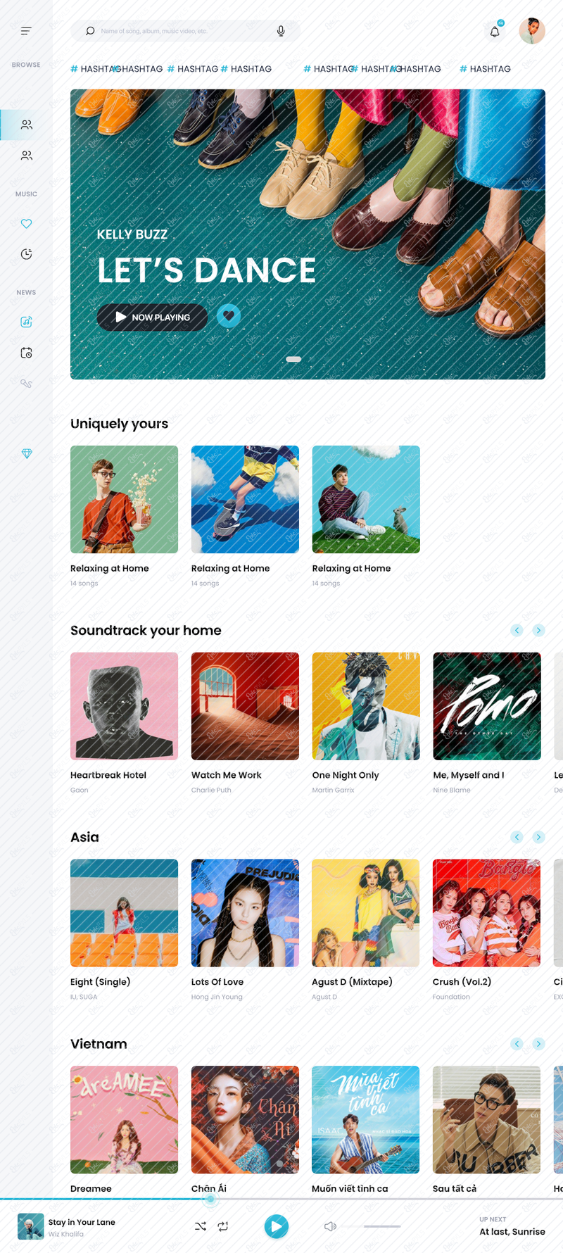 Albums - Tablet Collapsed menu