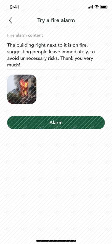 Try a fire alarm #2