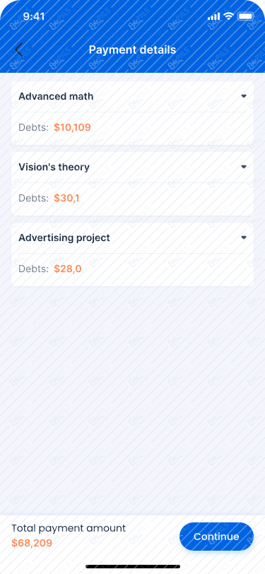 Payment details