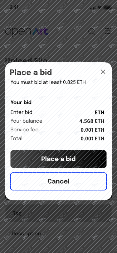 Place a bid