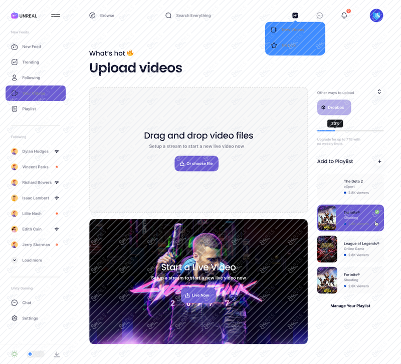 🎮 5 - Upload Videos - Desktop