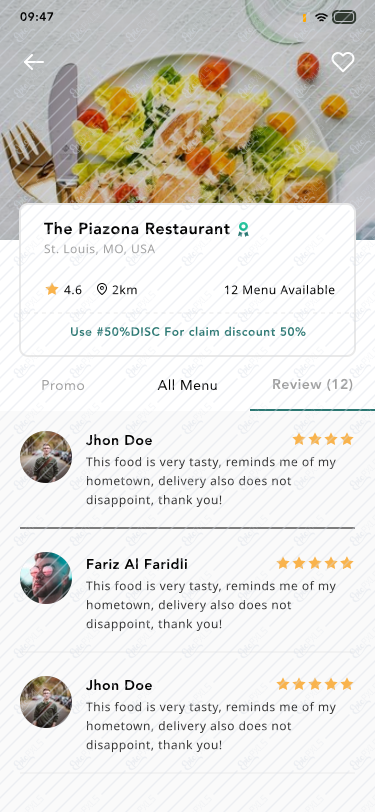 19. Restaurant Detail / Review