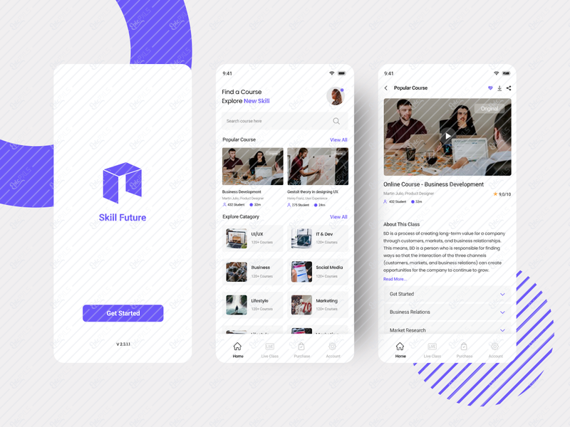 Ecourse App Concept