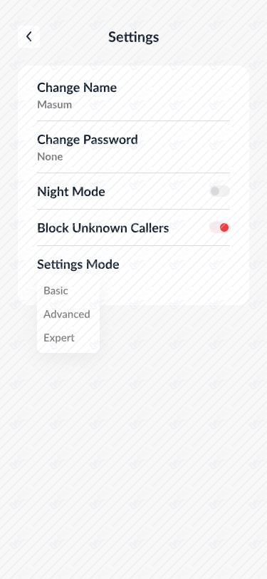 SettingsAdvanced