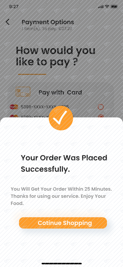 20 Order successful