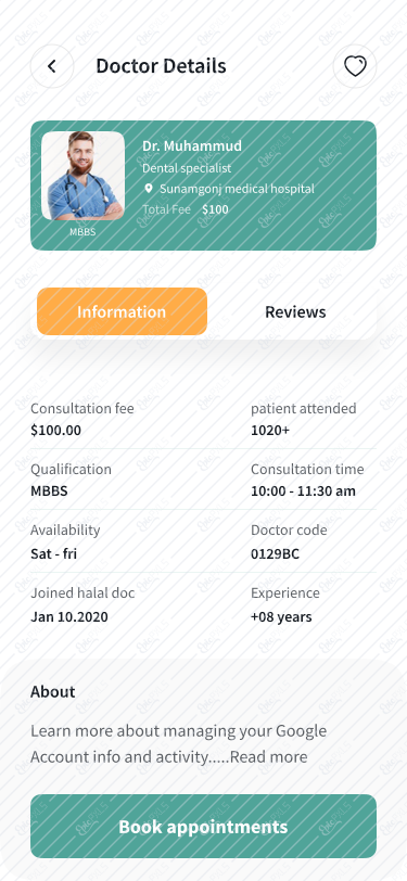 Doctor details