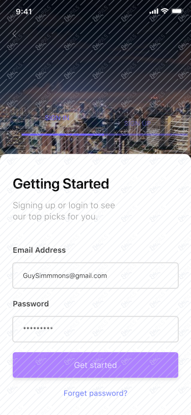 10 - Sign In Screen
