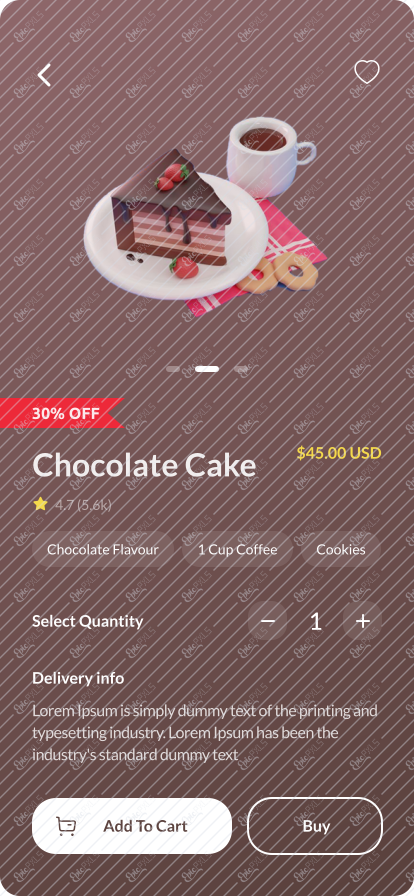 Product View Screen