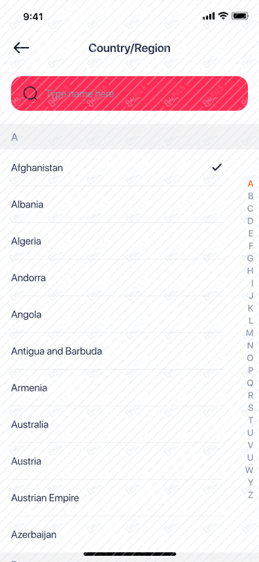 31_Settings - Country/Region