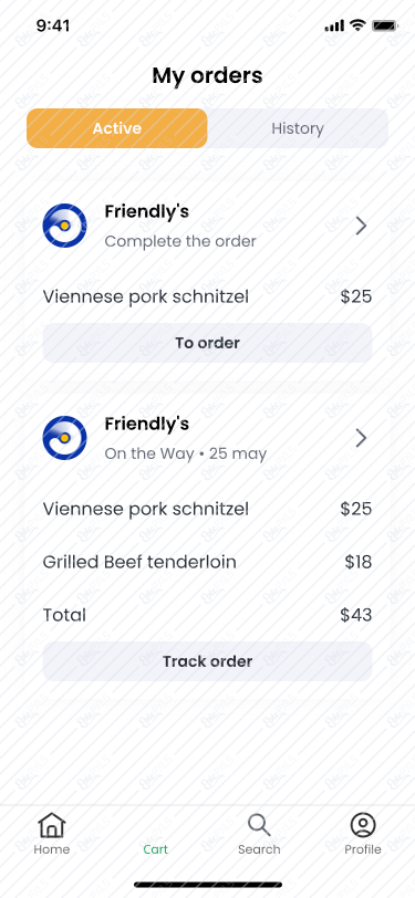 My Orders Active Full