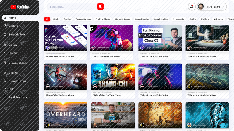 Youtube Homepage
