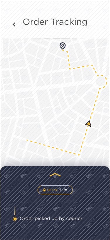 Order Tracking Screen 1