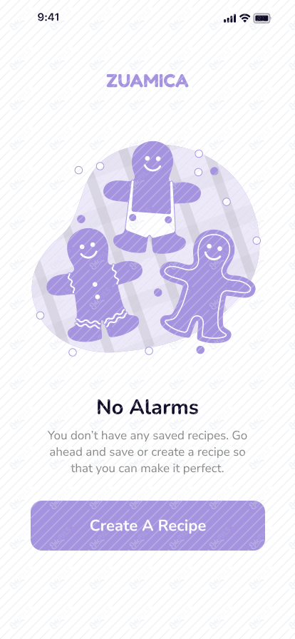 Recipes Empty State Screen