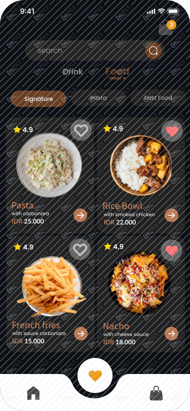 Food menu