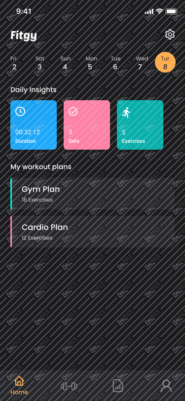 Home screen
