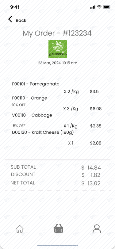 My Order Details