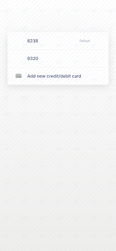 my credit / debit cards