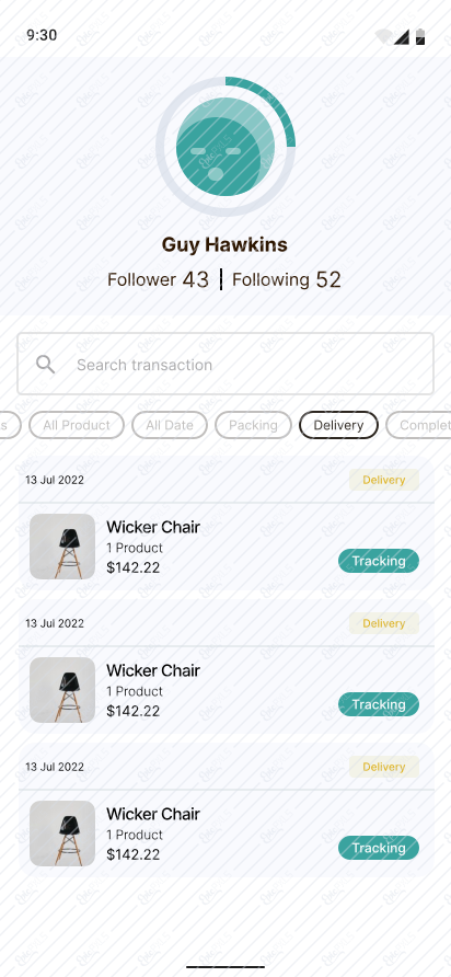 Transaction - delivery order