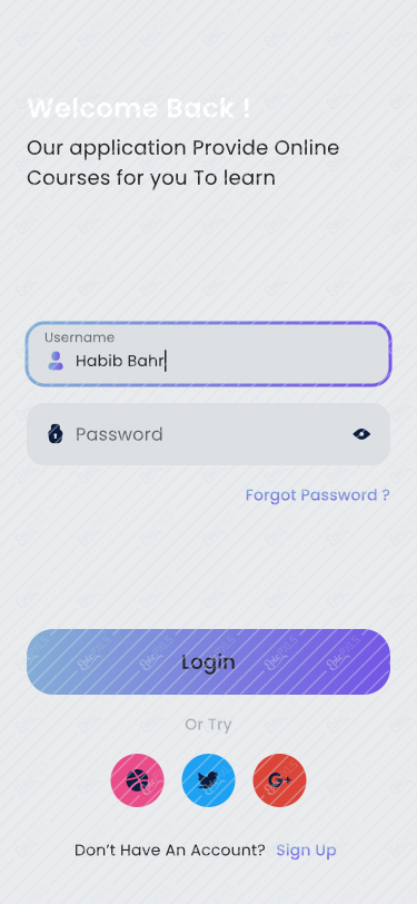 1.0 Login