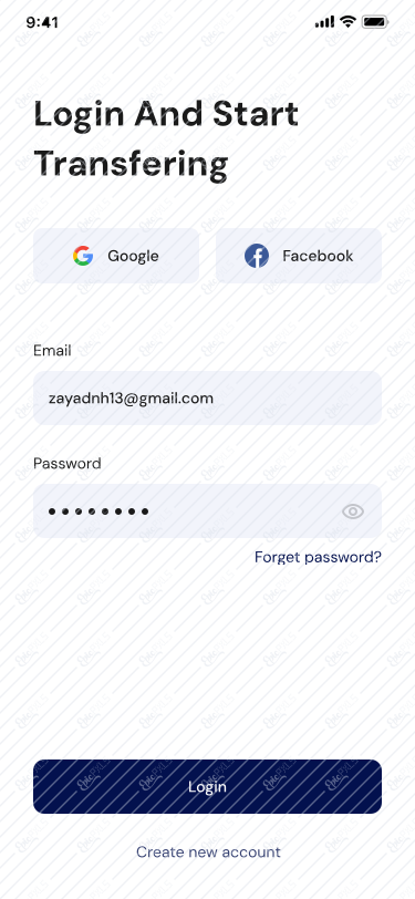 8. Login Page - Filled