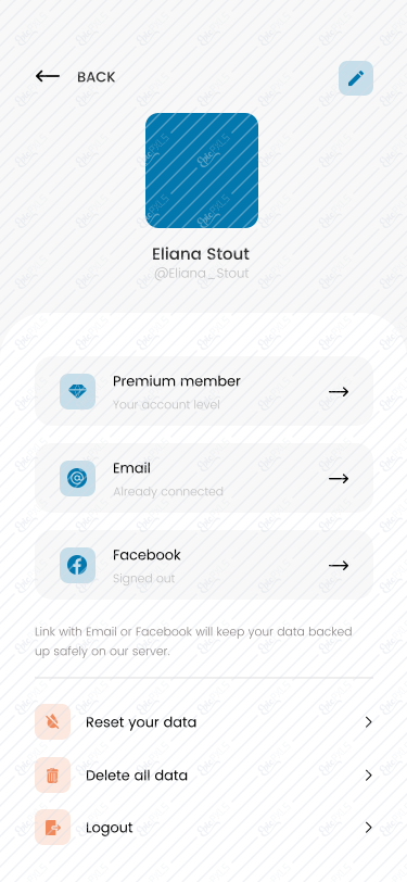 User Profile - Light mode